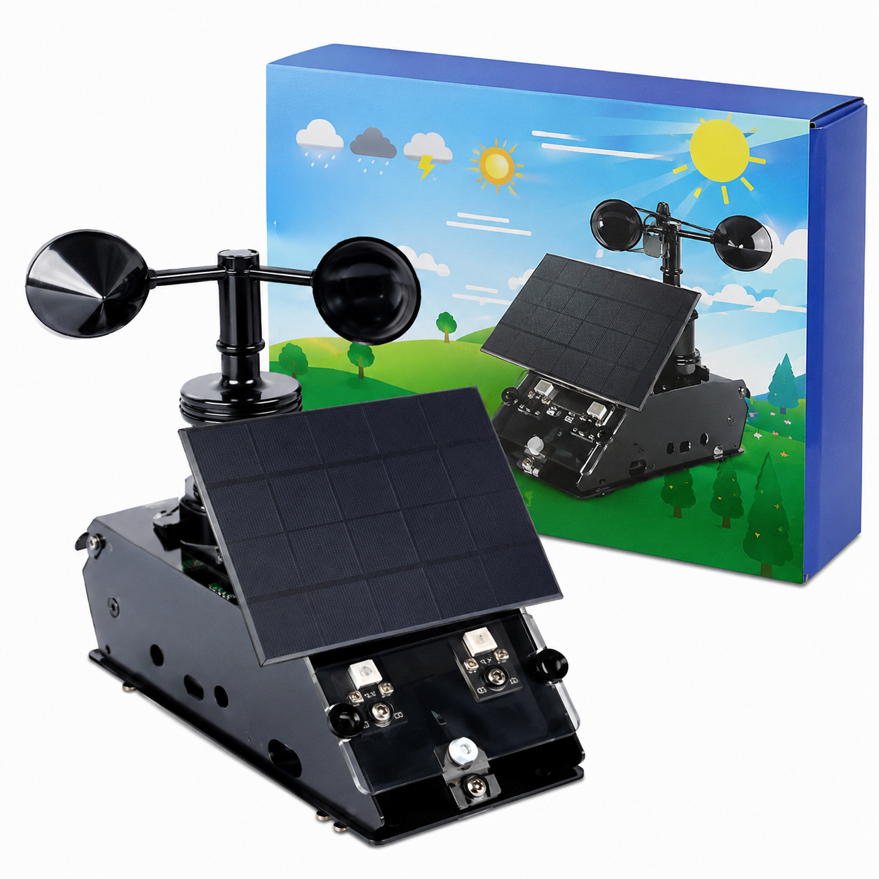 ACEBOTT IoT Weather Station Starter Kit for ESP32 (IPX2 Waterproof)